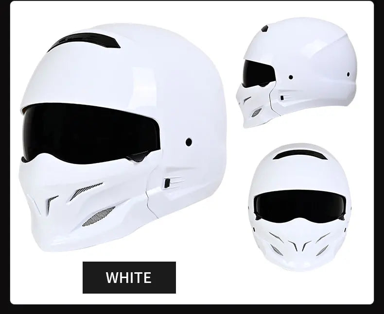 Retro Locomotive Full Face Motorcycle Helmet