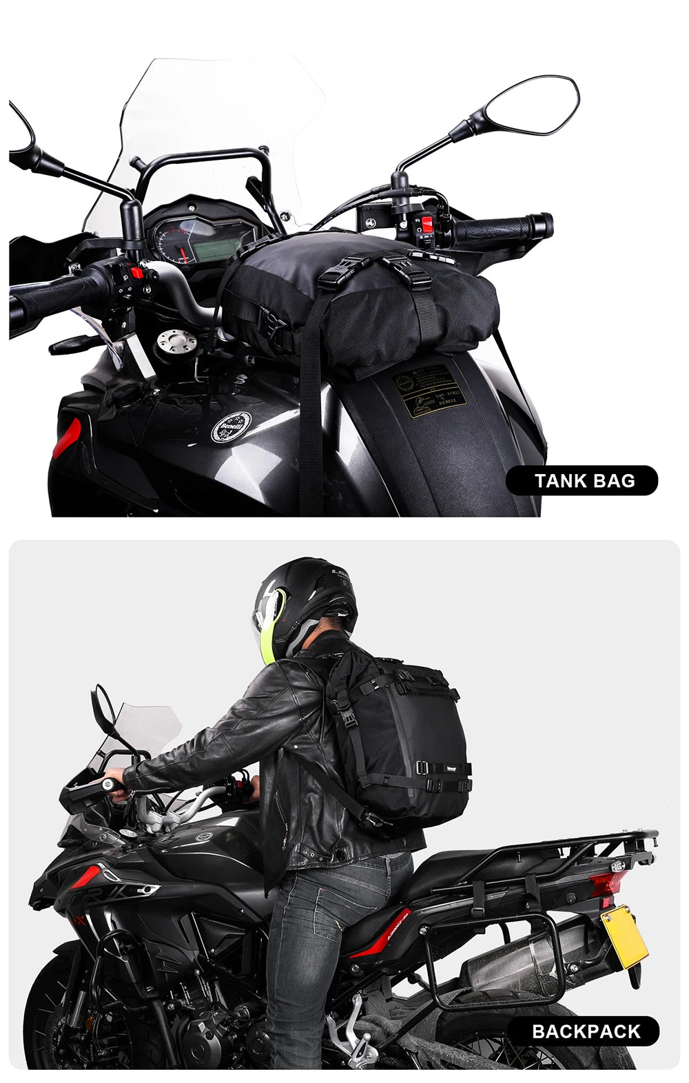 Waterproof Motorcycle Back Seat Bag