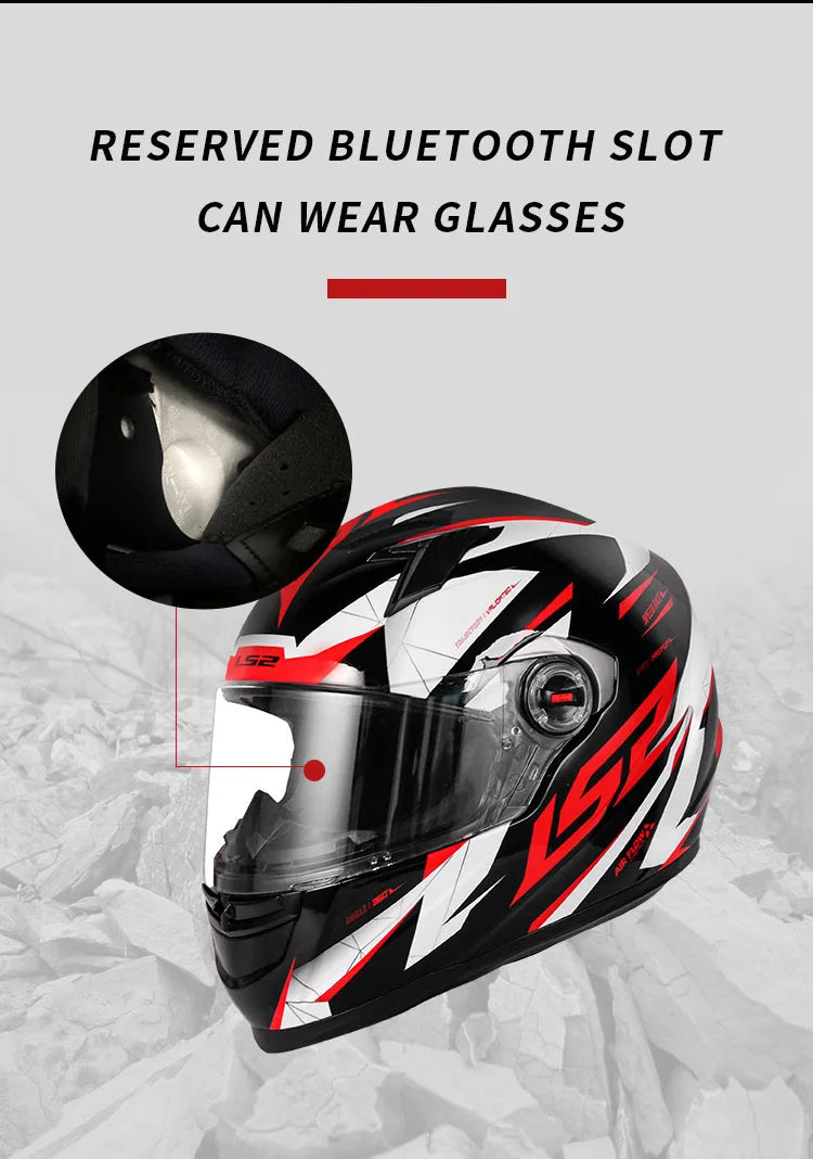 LS2 ECE Certified Full Face Motorcycle Helmet
