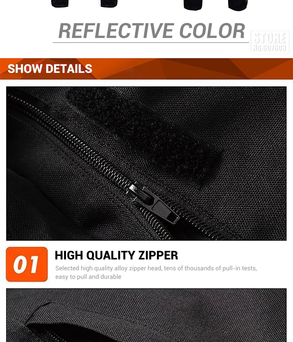 Waterproof Motorcycle Jacket & Pants Suit with Armor