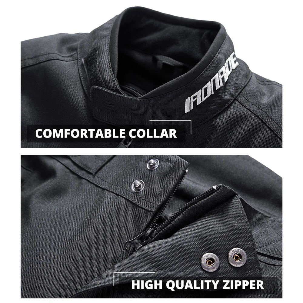 Waterproof Motorcycle Jacket & Pants Suit with Armor