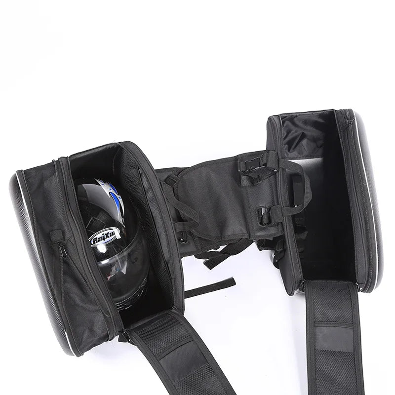 Black Waterproof Motorcycle Side Bags