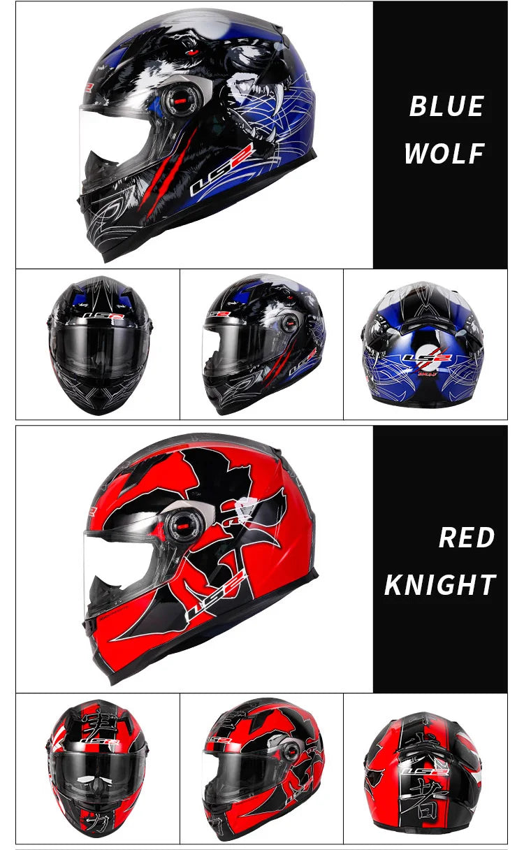 LS2 ECE Certified Full Face Motorcycle Helmet
