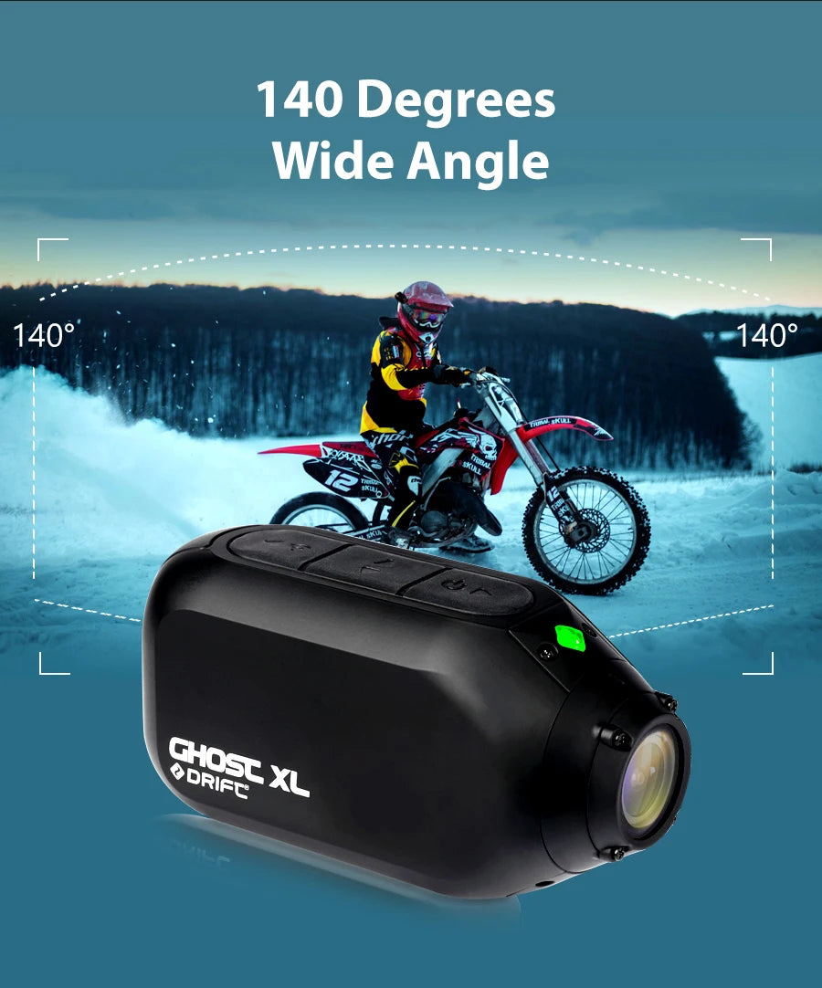 Drift Ghost XL Sport Action Camera 1080P WiFi 9 Hours IPX7 Waterproof