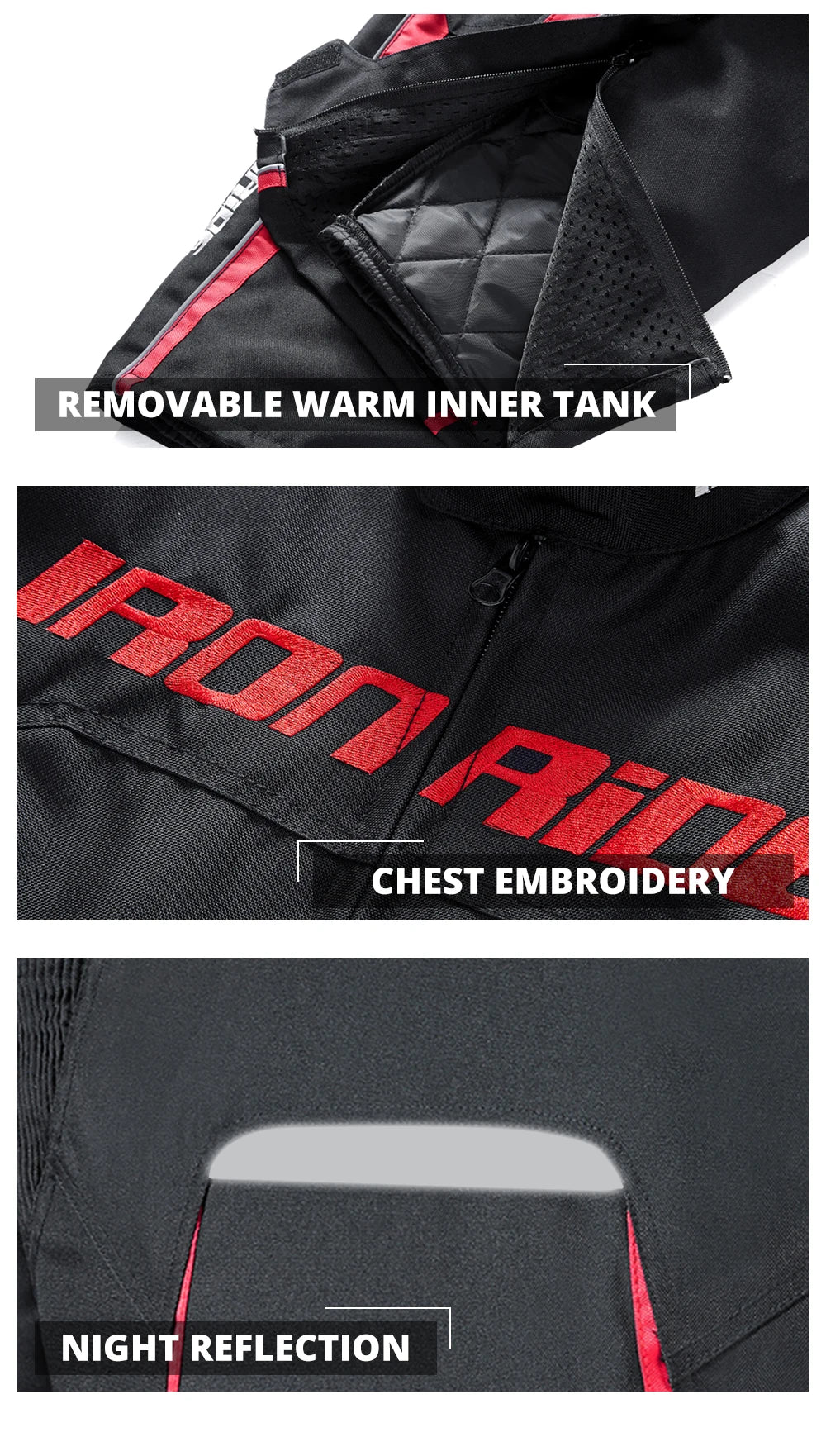 Waterproof Motorcycle Jacket & Pants Suit with Armor