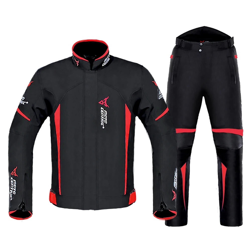 Waterproof Motorcycle Jacket & Pants Suit with Armor