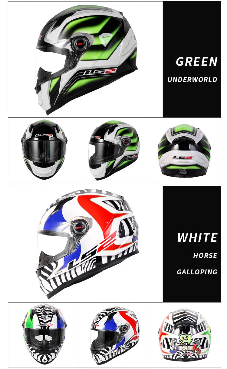 LS2 ECE Certified Full Face Motorcycle Helmet