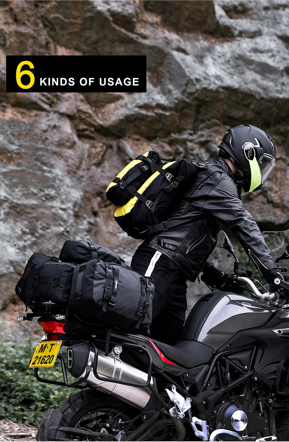 Rhinowalk Waterproof Motorcycle Side Bag