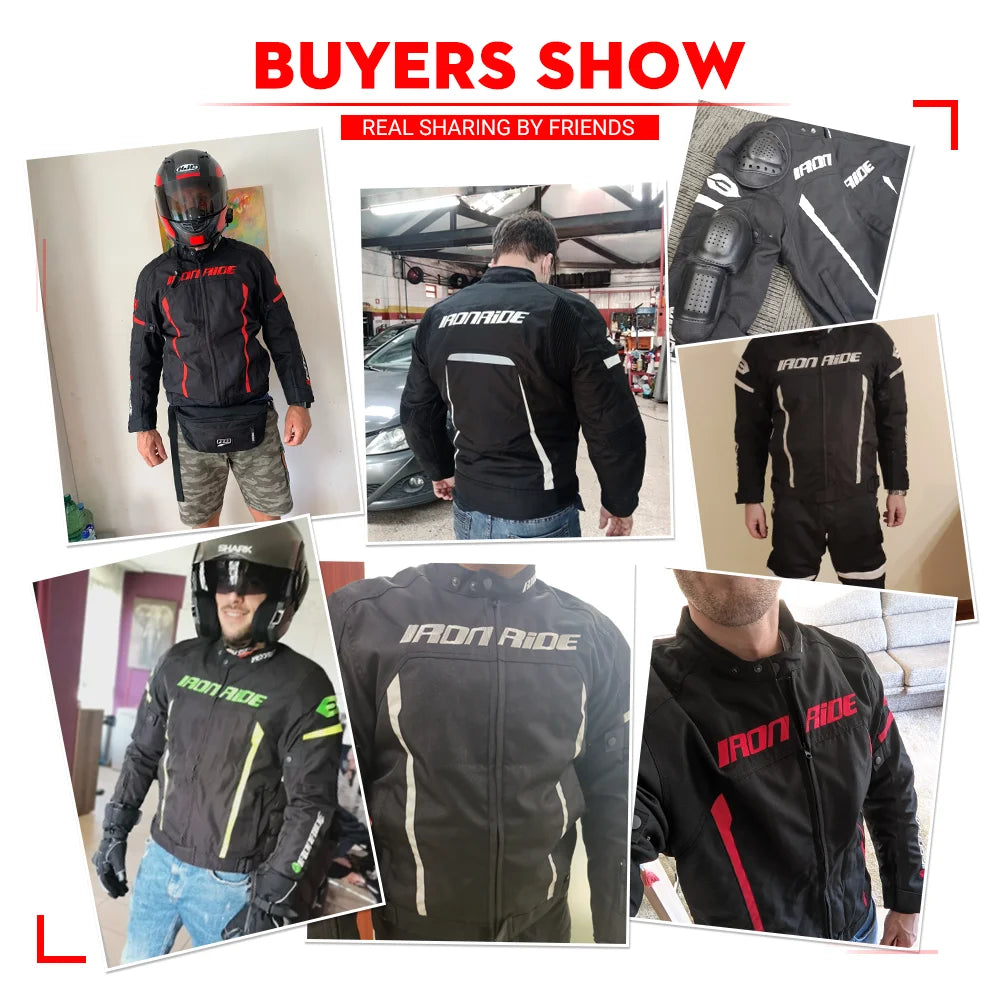 Waterproof Motorcycle Jacket & Pants Suit with Armor