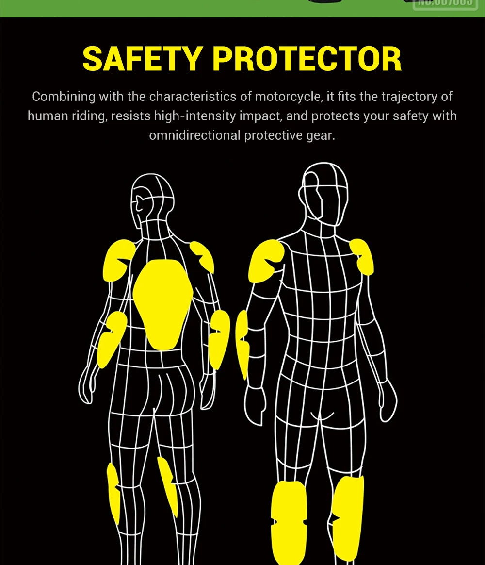 Waterproof Motorcycle Jacket & Pants Suit with Armor
