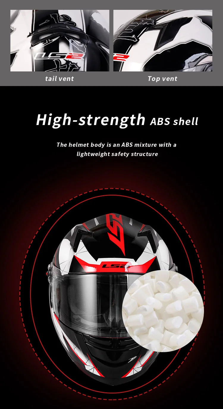 LS2 ECE Certified Full Face Motorcycle Helmet