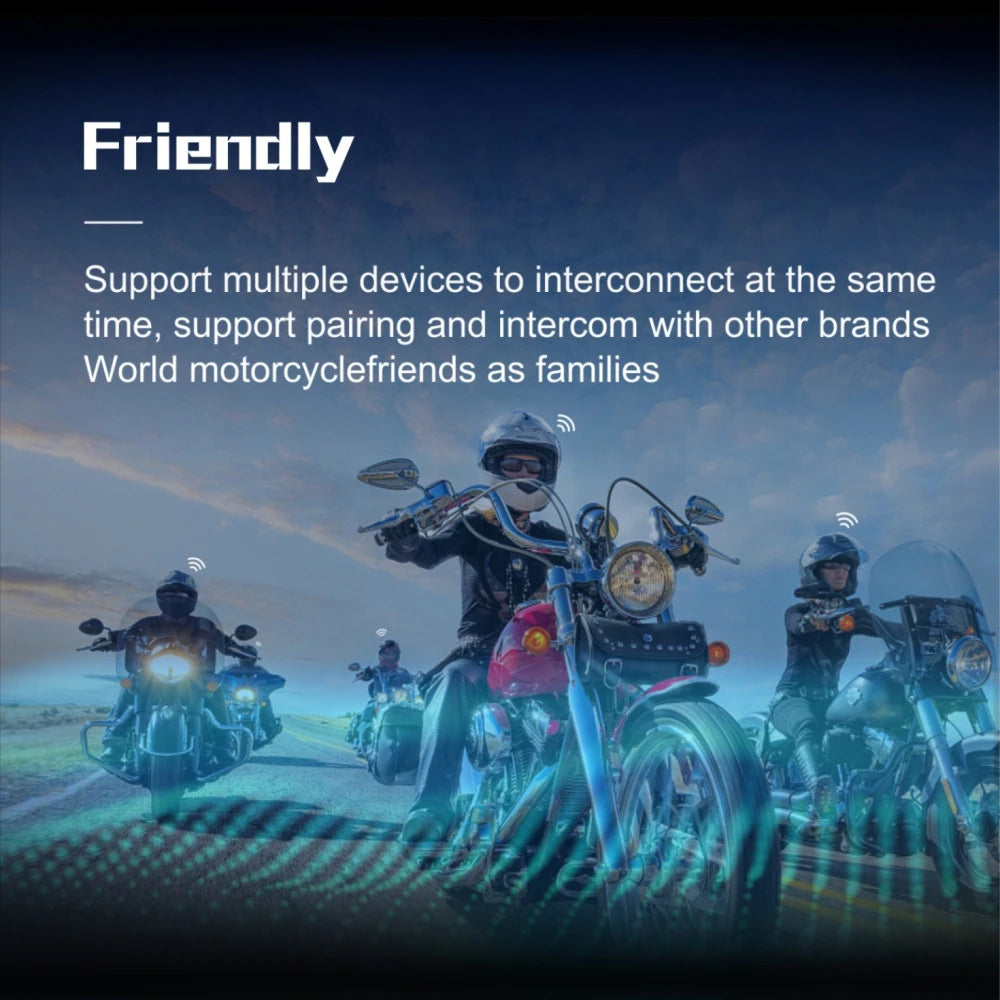 Bluetooth Helmet Intercom Set