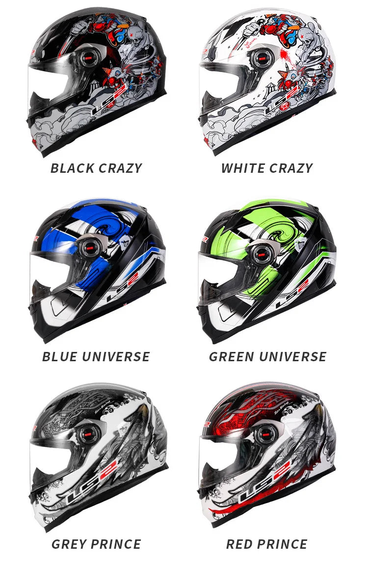 LS2 ECE Certified Full Face Motorcycle Helmet