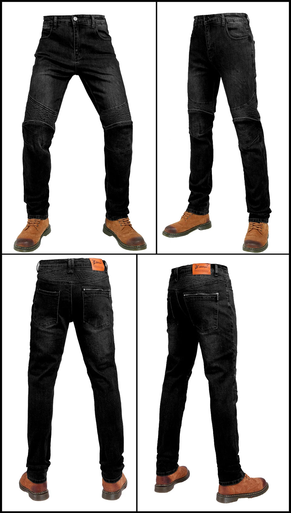 Aramid Fiber Motorcycle Pants for Men - Kevlar Moto Jeans