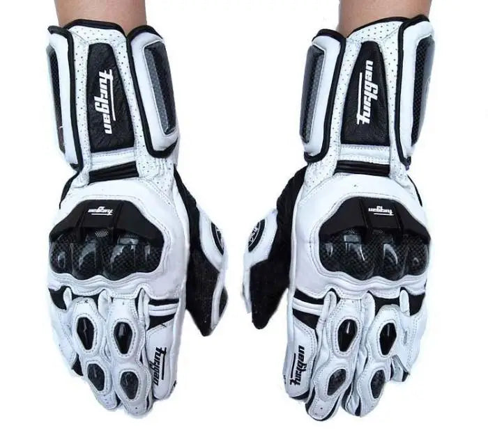 Leather Touchscreen Motocross Gloves