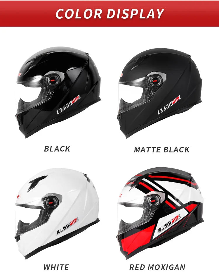 LS2 ECE Certified Full Face Motorcycle Helmet