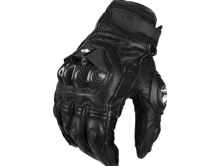Leather Touchscreen Motocross Gloves