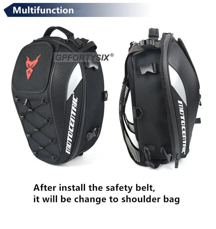 Waterproof Motorcycle Tail Bag & Backpack