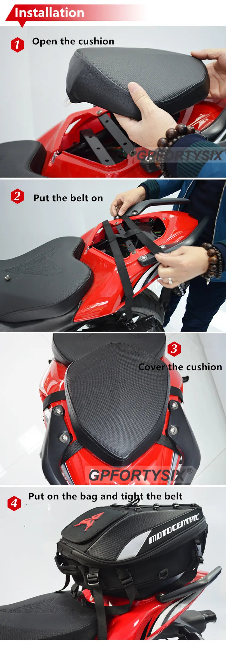 Waterproof Motorcycle Tail Bag & Backpack