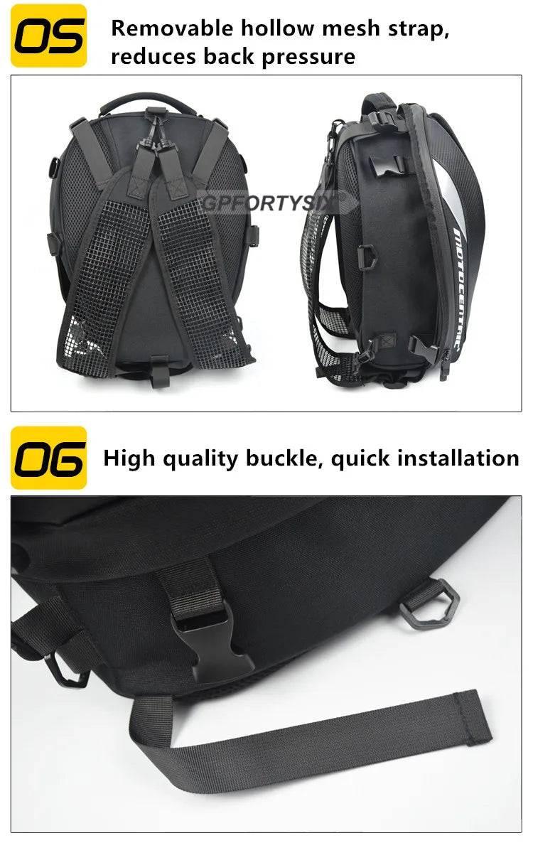 Waterproof Motorcycle Tail Bag & Backpack