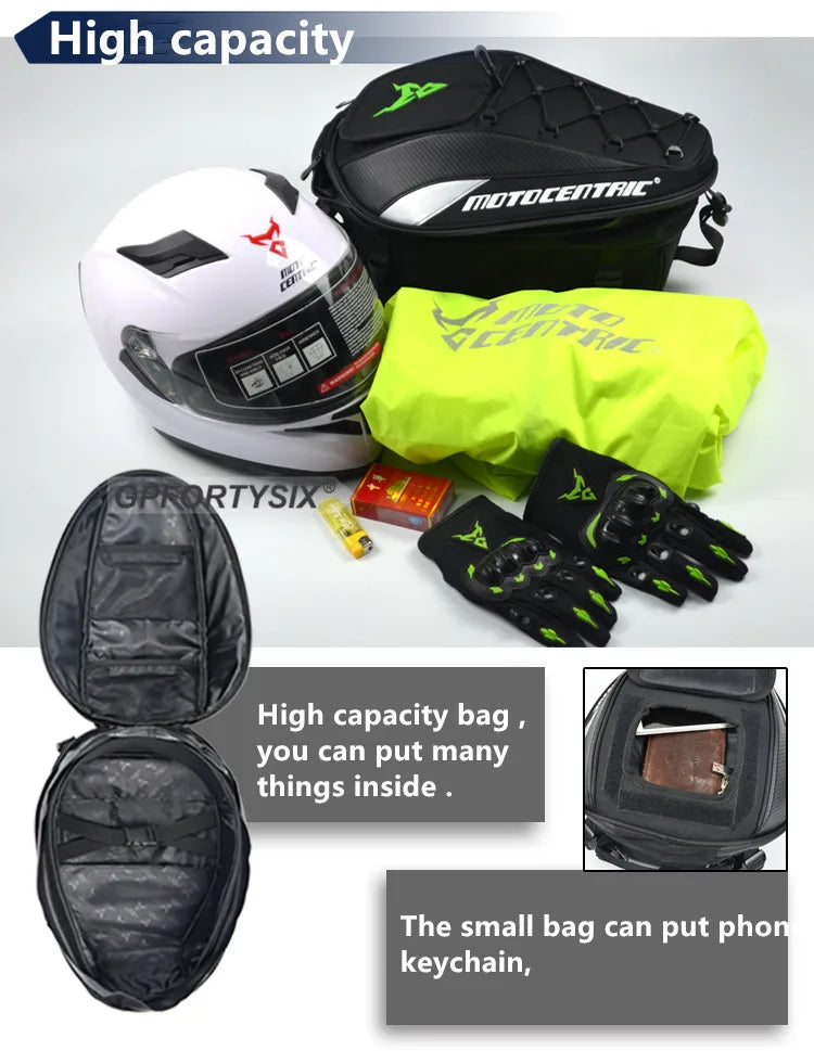 Waterproof Motorcycle Tail Bag & Backpack