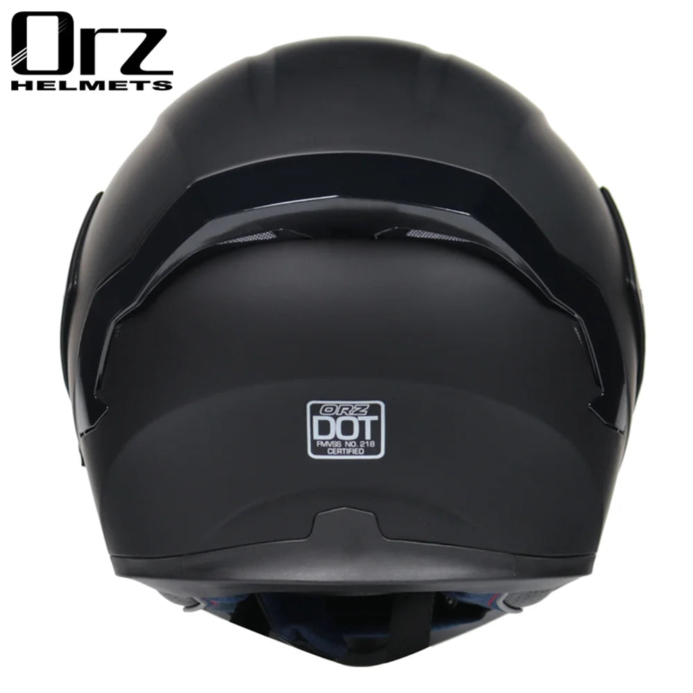 Fire Red Bluetooth Motocross Modular Motorcycle Helmet