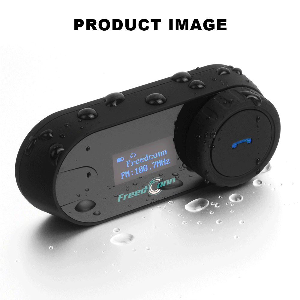 Bluetooth Motorcycle Intercom Helmet Headset with FM