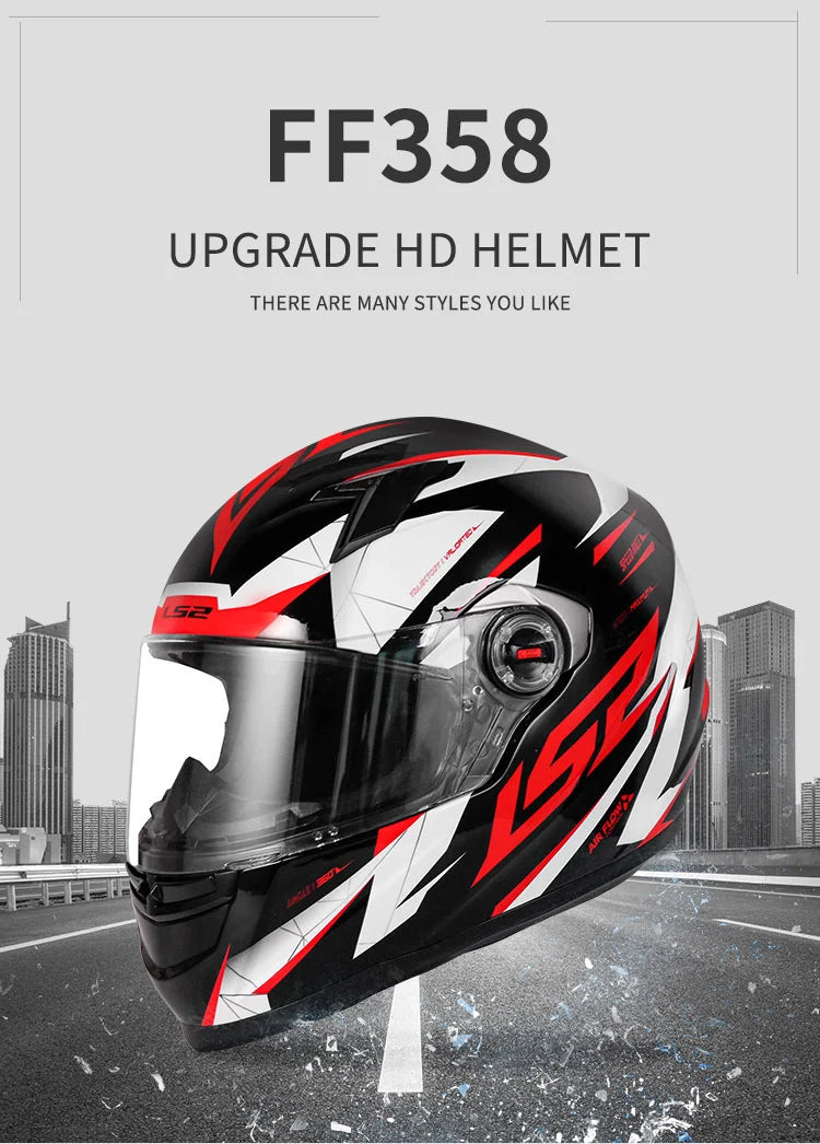 LS2 ECE Certified Full Face Motorcycle Helmet