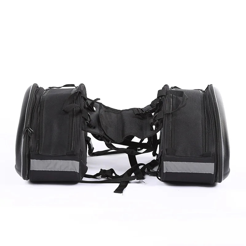Black Waterproof Motorcycle Side Bags