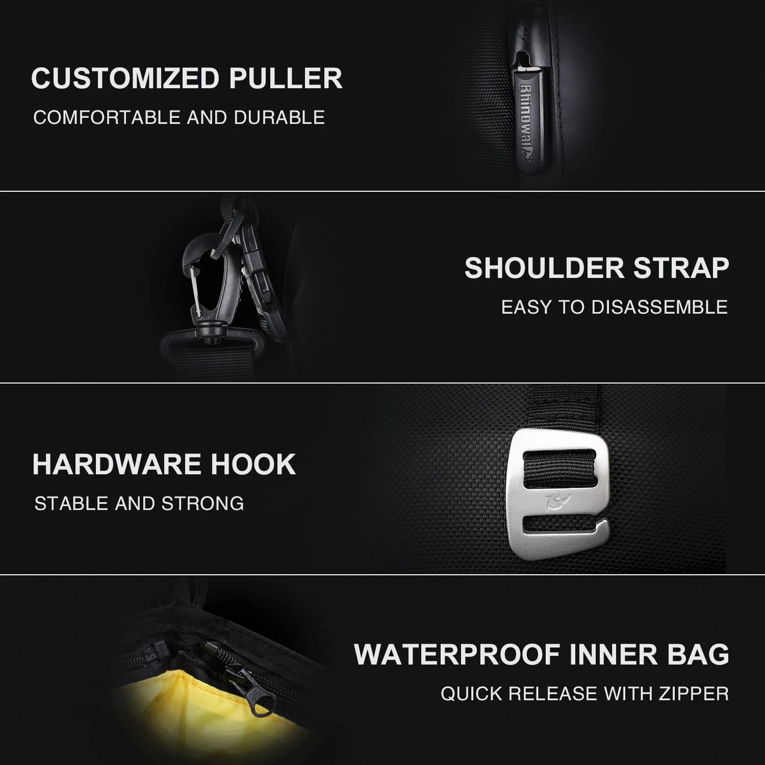 Waterproof Motorcycle Back Seat Bag