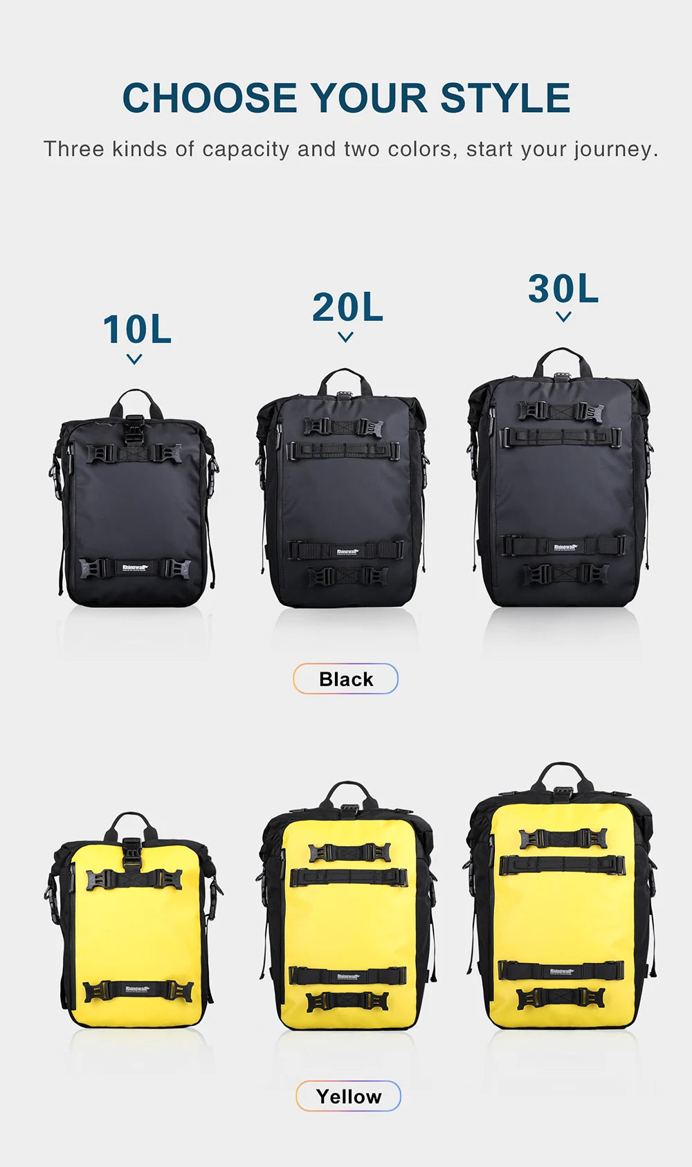 Waterproof Motorcycle Back Seat Bag