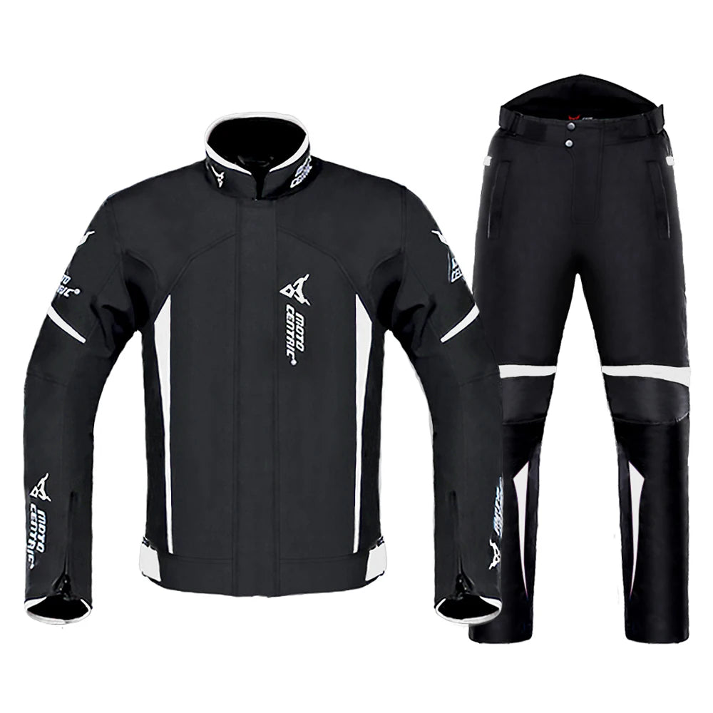 Waterproof Motorcycle Jacket & Pants Suit with Armor