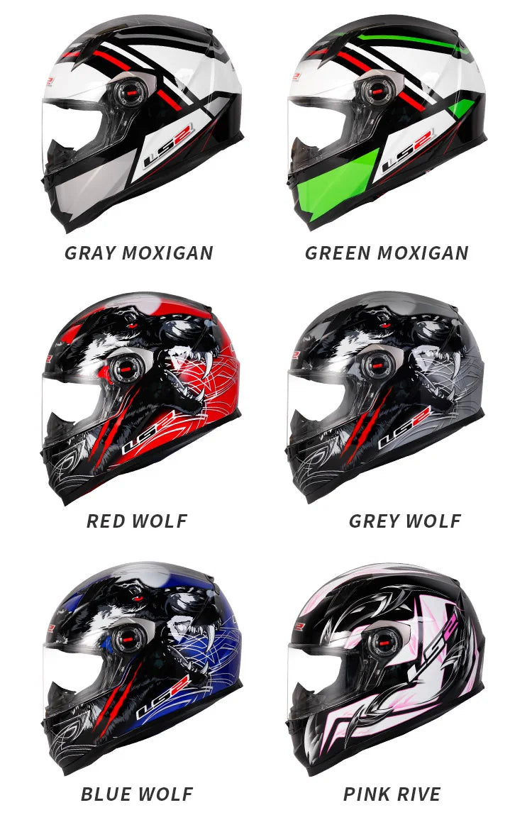 LS2 ECE Certified Full Face Motorcycle Helmet