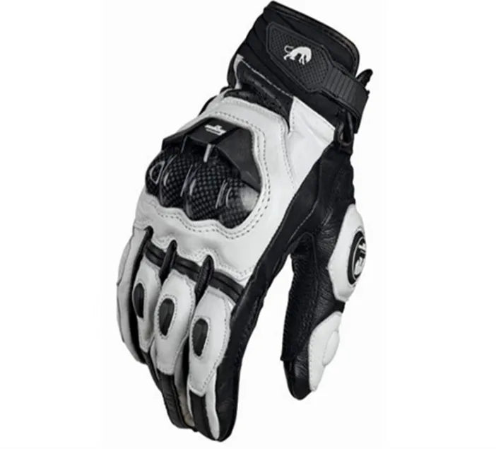 Leather Touchscreen Motocross Gloves