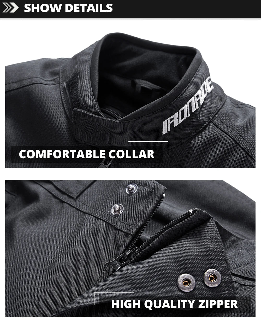 Waterproof Motorcycle Jacket & Pants Suit with Armor