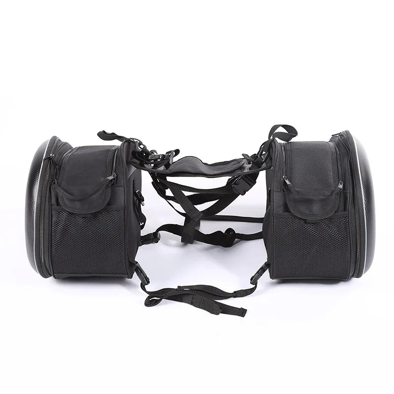 Black Waterproof Motorcycle Side Bags