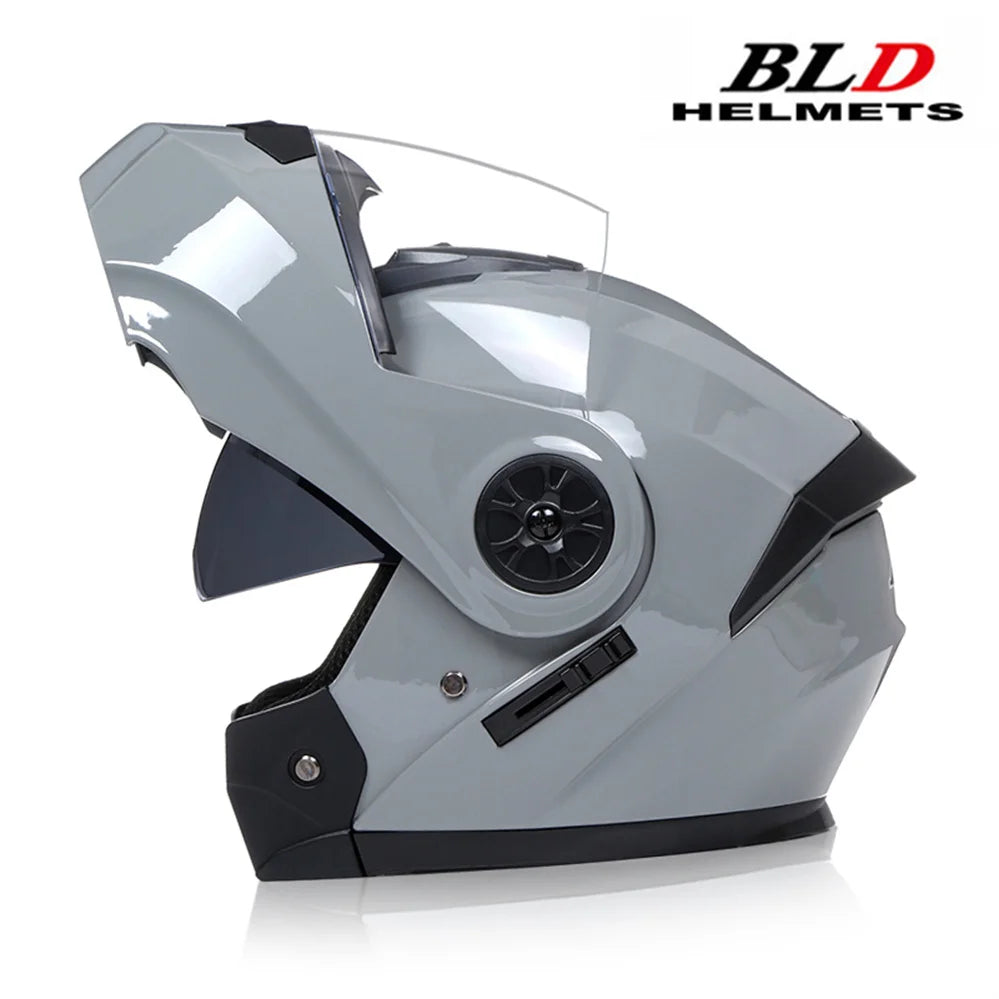 Dual Lens Flip-Up Modular Motorcycle Helmet