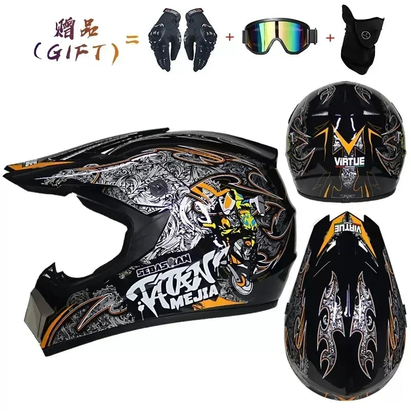 Off-Road Motorcycle Helmet - DOT Certified