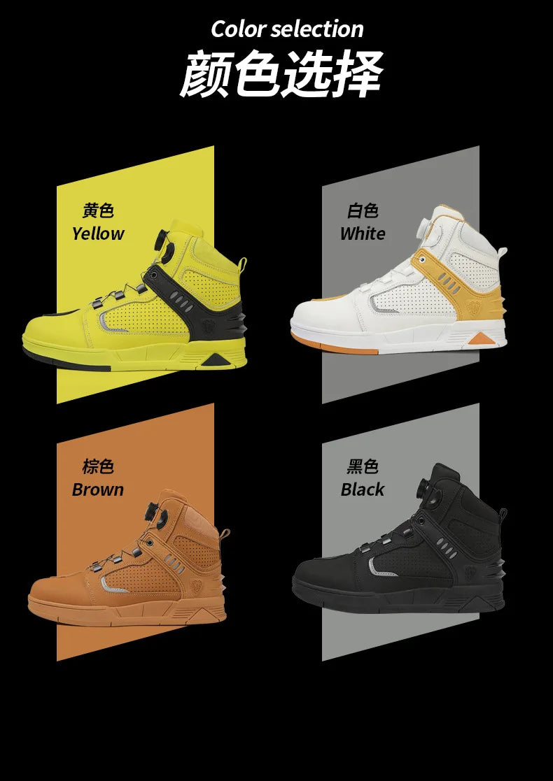 Men's Adventure Motorcycle Boots with Anti-Slip Soles
