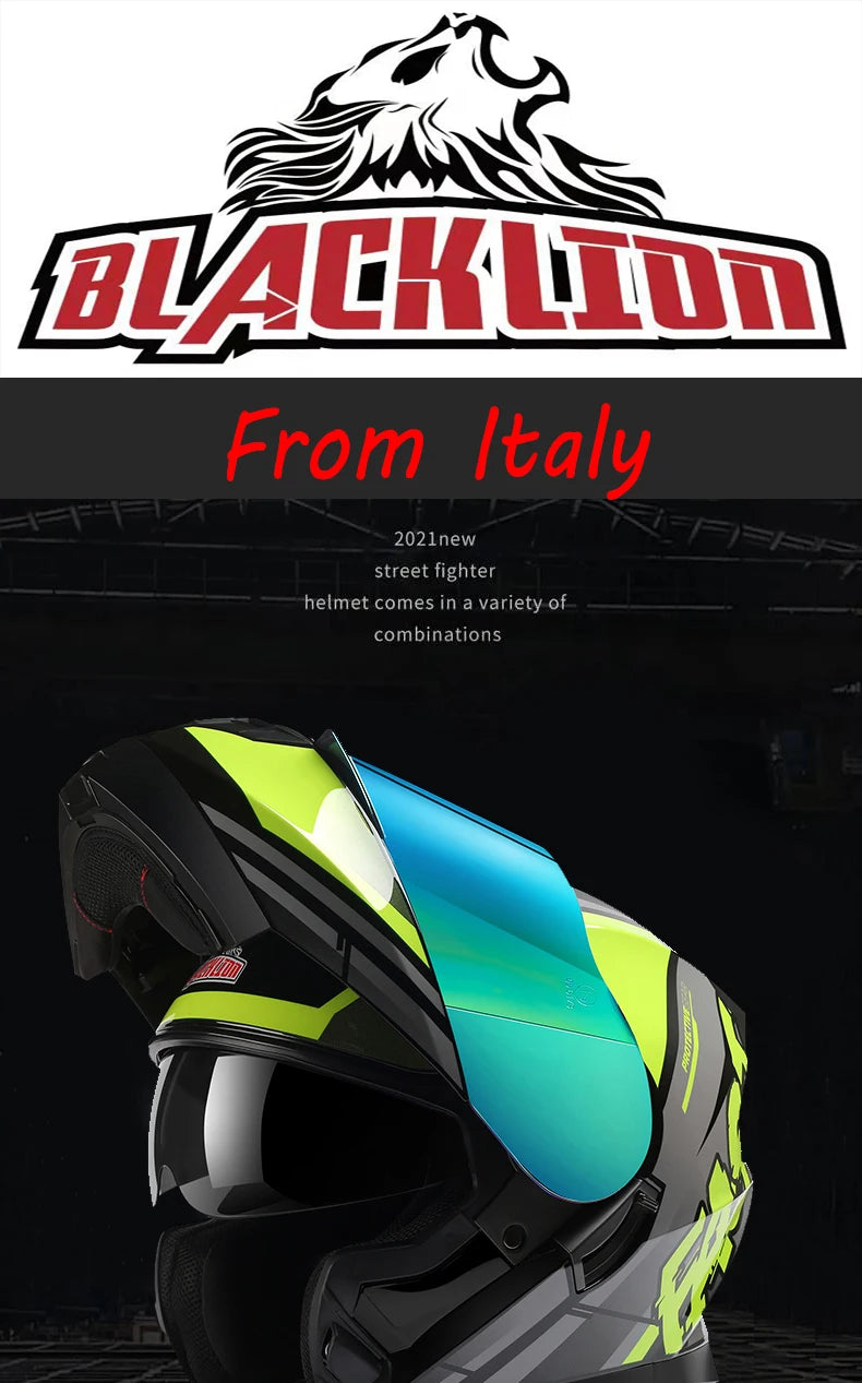 Double Visor Flip-Up Motorcycle Helmet