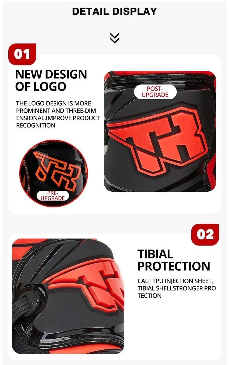 Professional Motocross Racing Long Boots