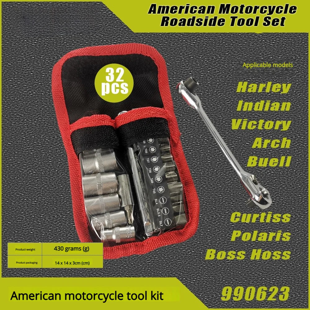 Motorcycle Maintenance and Repair Tool Set for Harley Davidson & American Bikes