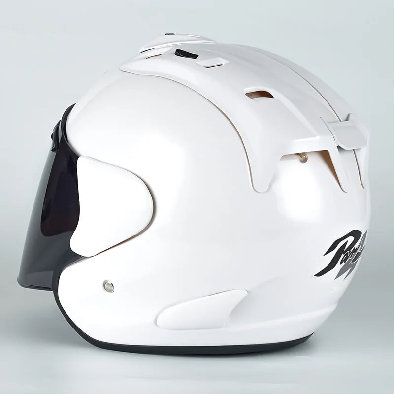 ECE Approved Open Face Motorcycle Helmet - White