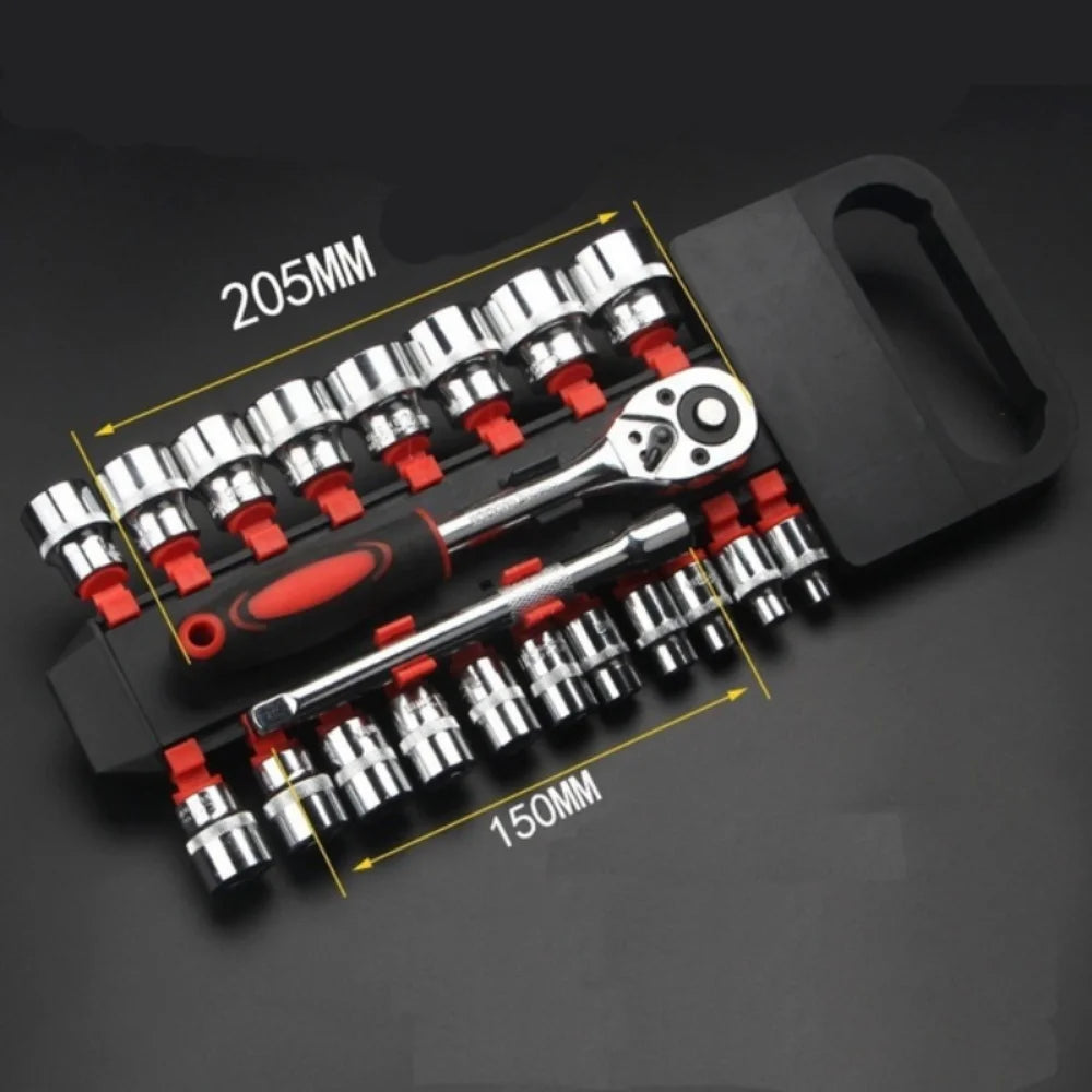 12-Piece Wrench Socket Set for Motorcycle and Bicycle Repair