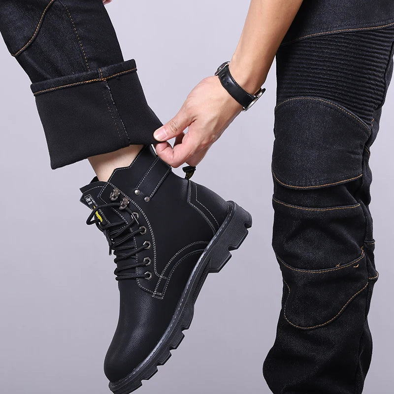 Men's Motorcycle Riding Jeans with Protective Pads