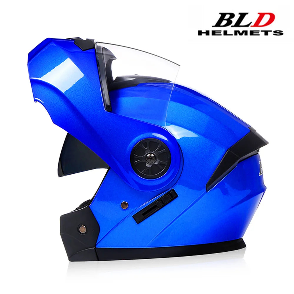 Dual Lens Flip-Up Modular Motorcycle Helmet