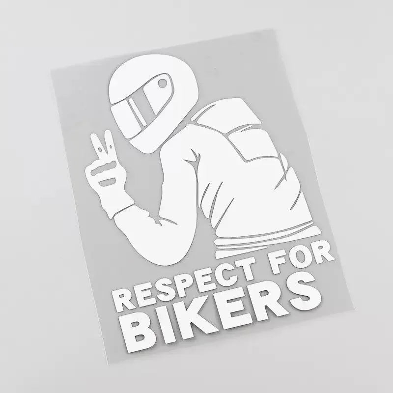 Respect Biker 3D Vinyl Sticker