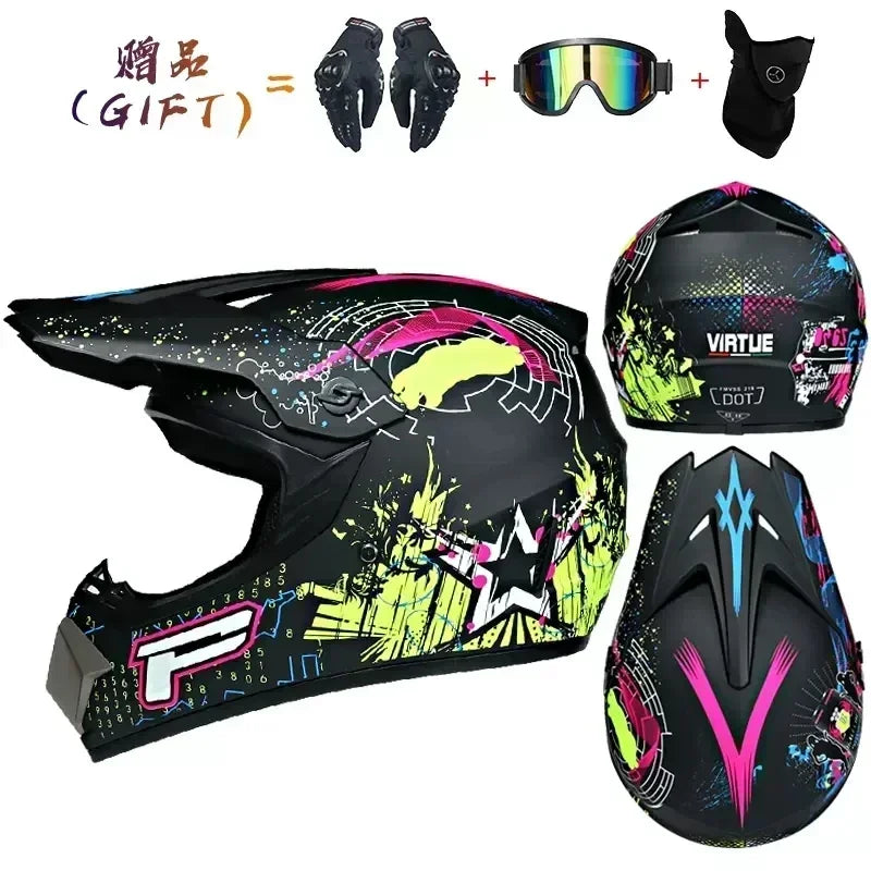 Off-Road Motorcycle Helmet - DOT Certified