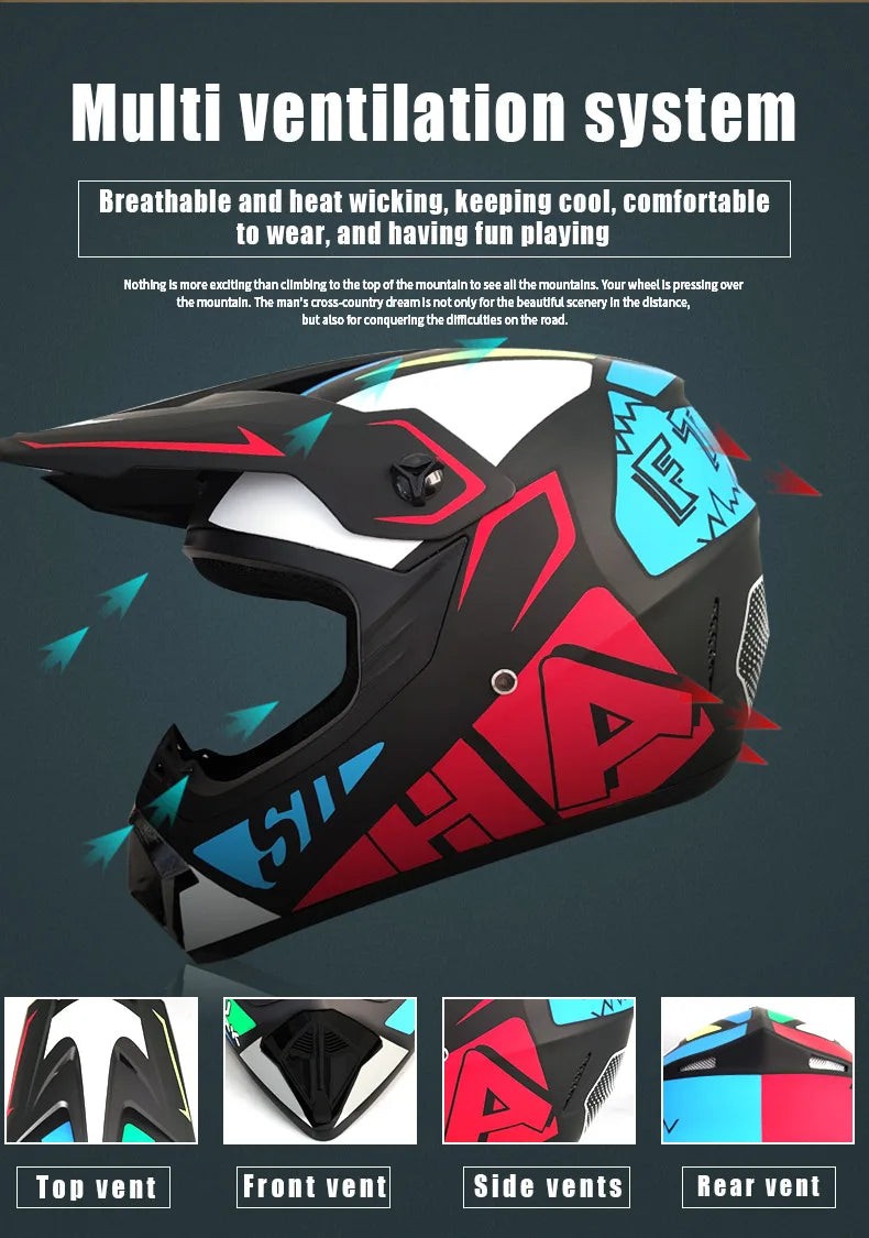 Kids Motocross Off-Road Motorcycle Helmet