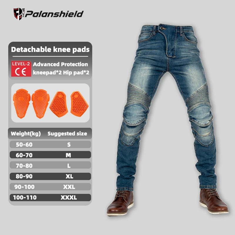 Men's Winter Motorcycle Pants with Protective Gear